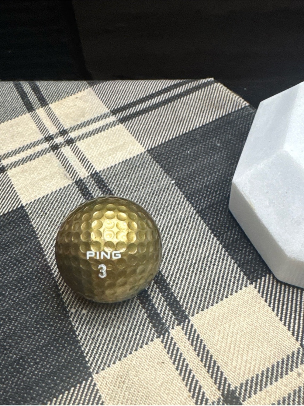 PING Gold Number 3 Golf Ball